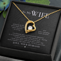 Load image into Gallery viewer, To my wife - I promise - Forever Love Necklace - JustFamilyThings
