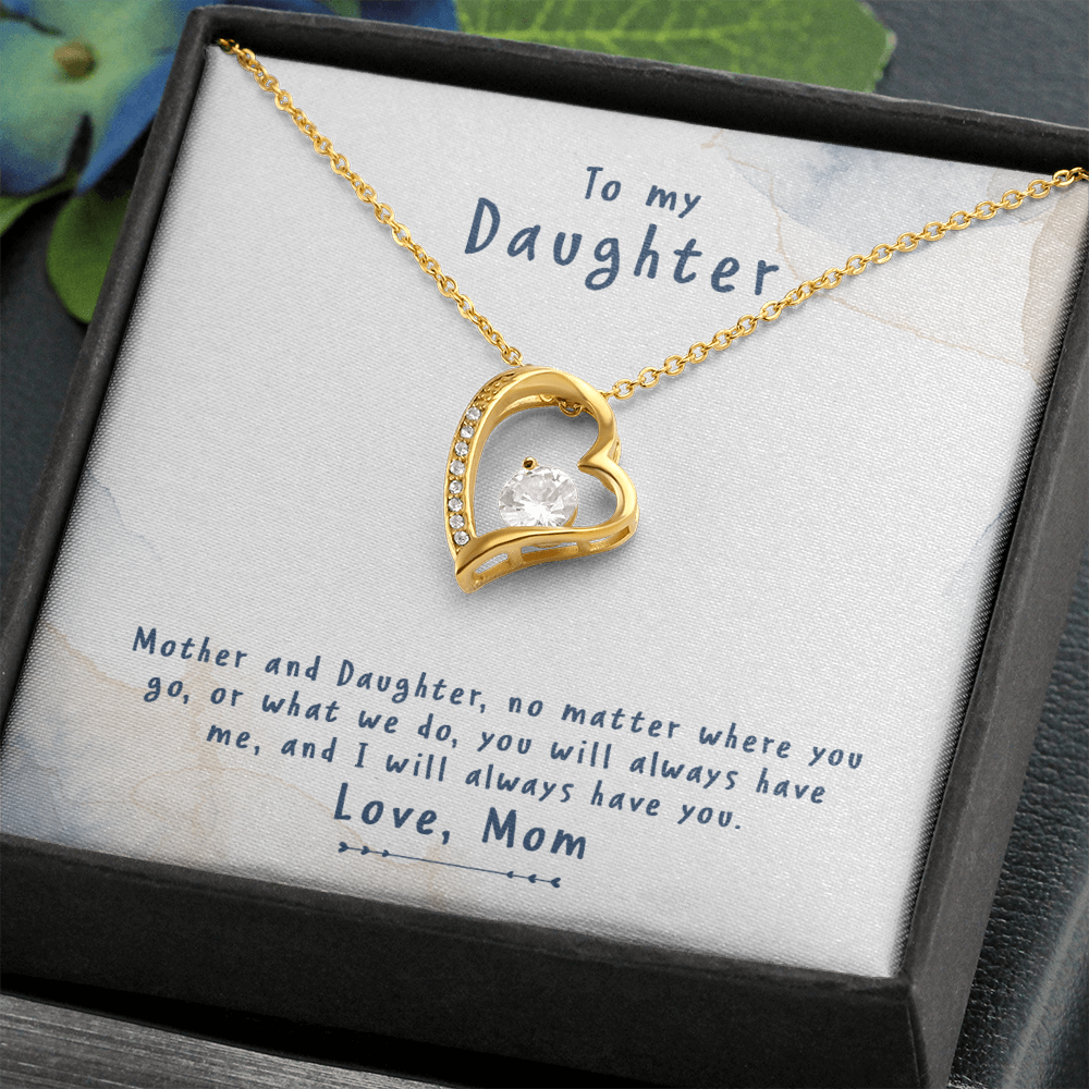 to my daughter from mom - Forever Love Necklace - JustFamilyThings