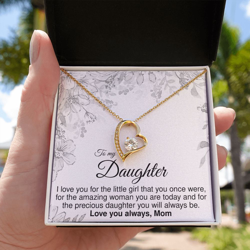 To Daughter From Mom - Forever Love Necklace - JustFamilyThings