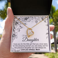 Load image into Gallery viewer, To Daughter From Mom - Forever Love Necklace - JustFamilyThings
