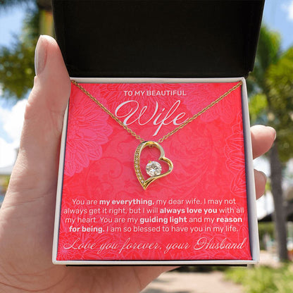To My Wife - You Are My Everything - Forever Love Necklace - JustFamilyThings
