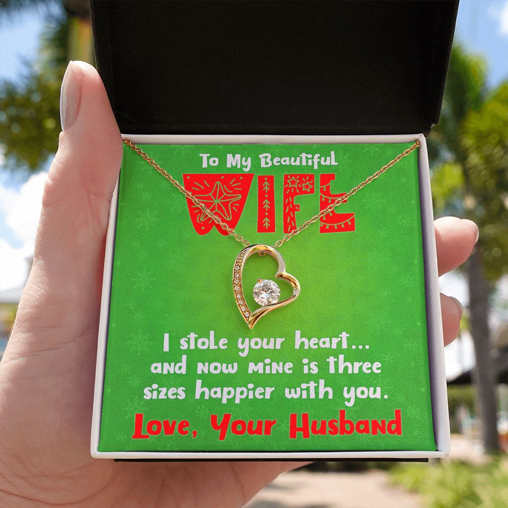 To My Wife, Christmas Gift - Forever Love Necklace - JustFamilyThings