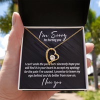 Load image into Gallery viewer, I&#39;m Sorry For Hurting You - Forever Love Necklace - JustFamilyThings
