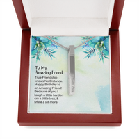 Load image into Gallery viewer, To My amazing friend - Vertical Stick Necklace - JustFamilyThings
