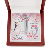 Load image into Gallery viewer, To My WIfe - That special person is you - Vertical Stick Necklace - JustFamilyThings
