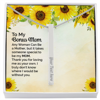 Load image into Gallery viewer, to my bonus mom - Vertical Stick Necklace - JustFamilyThings
