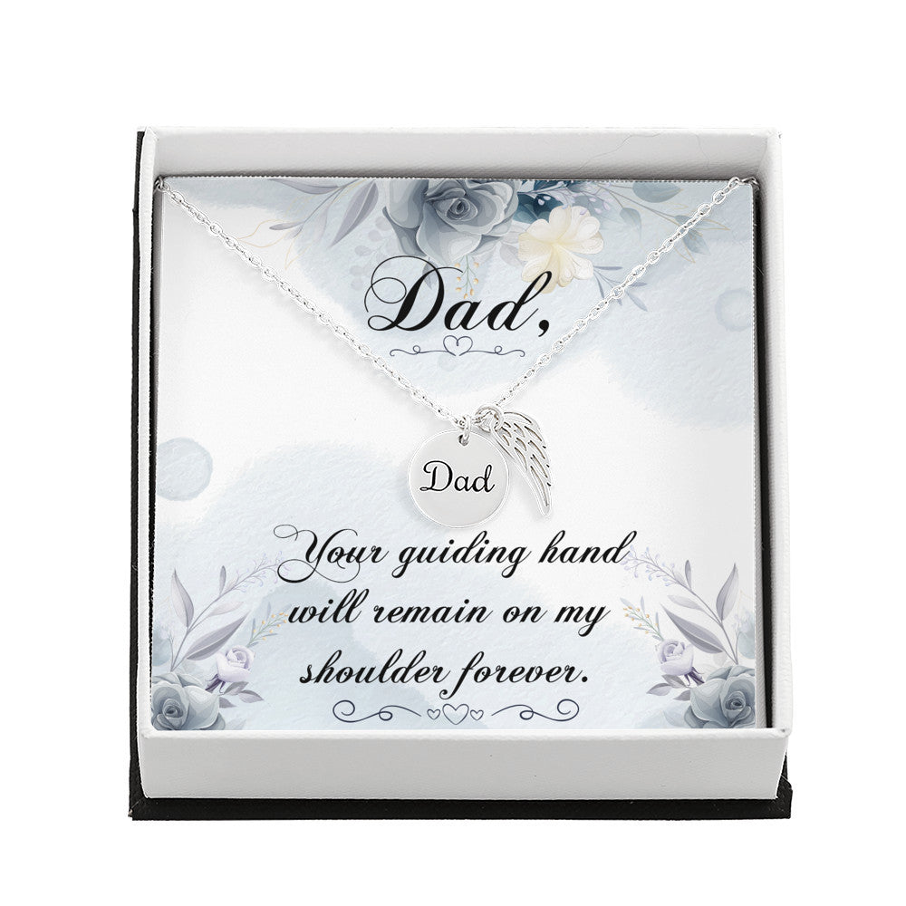 Your guiding hand - Dad Remembrance Necklace - JustFamilyThings