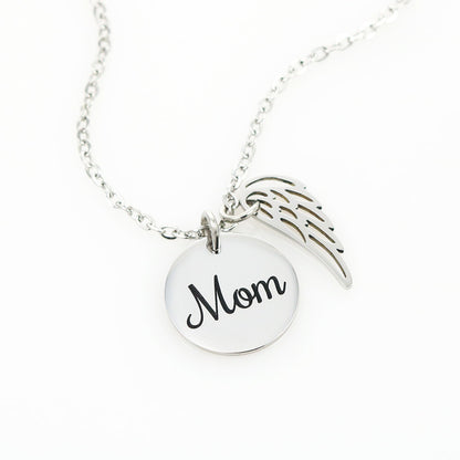 Your life was a blessing - Mom Remembrance Necklace - JustFamilyThings