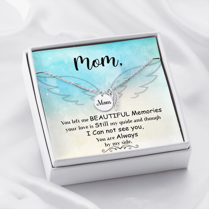 You left me - Mom Remembrance Necklace - JustFamilyThings