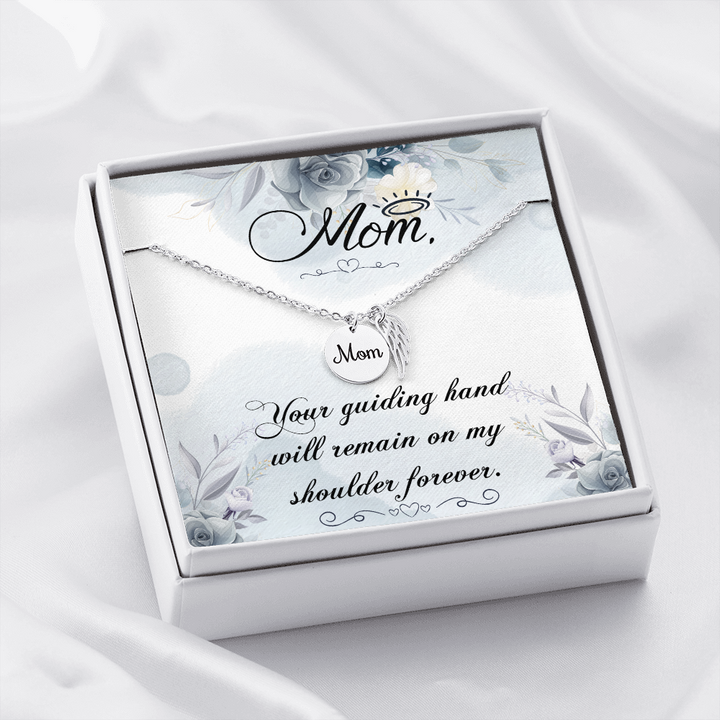 Your guiding hand - Mom Remembrance Necklace - JustFamilyThings