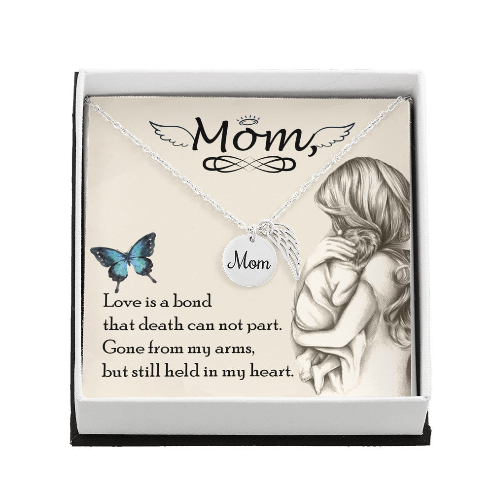Love is a bond - Mom Remembrance Necklace - JustFamilyThings