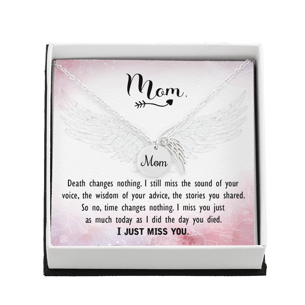 Death changes nothing - Mom Remembrance Necklace - JustFamilyThings