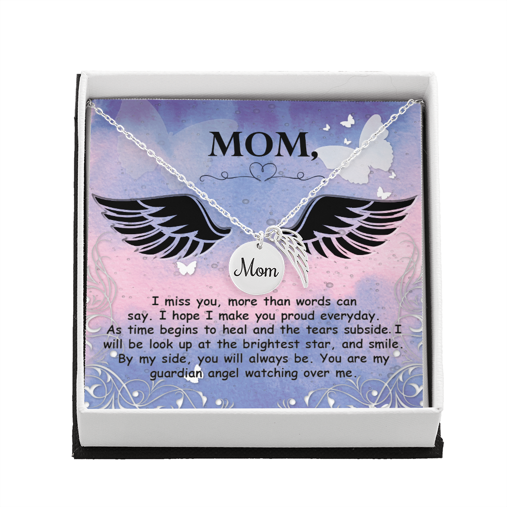 I miss you more than words can say - Mom Remembrance Necklace - JustFamilyThings