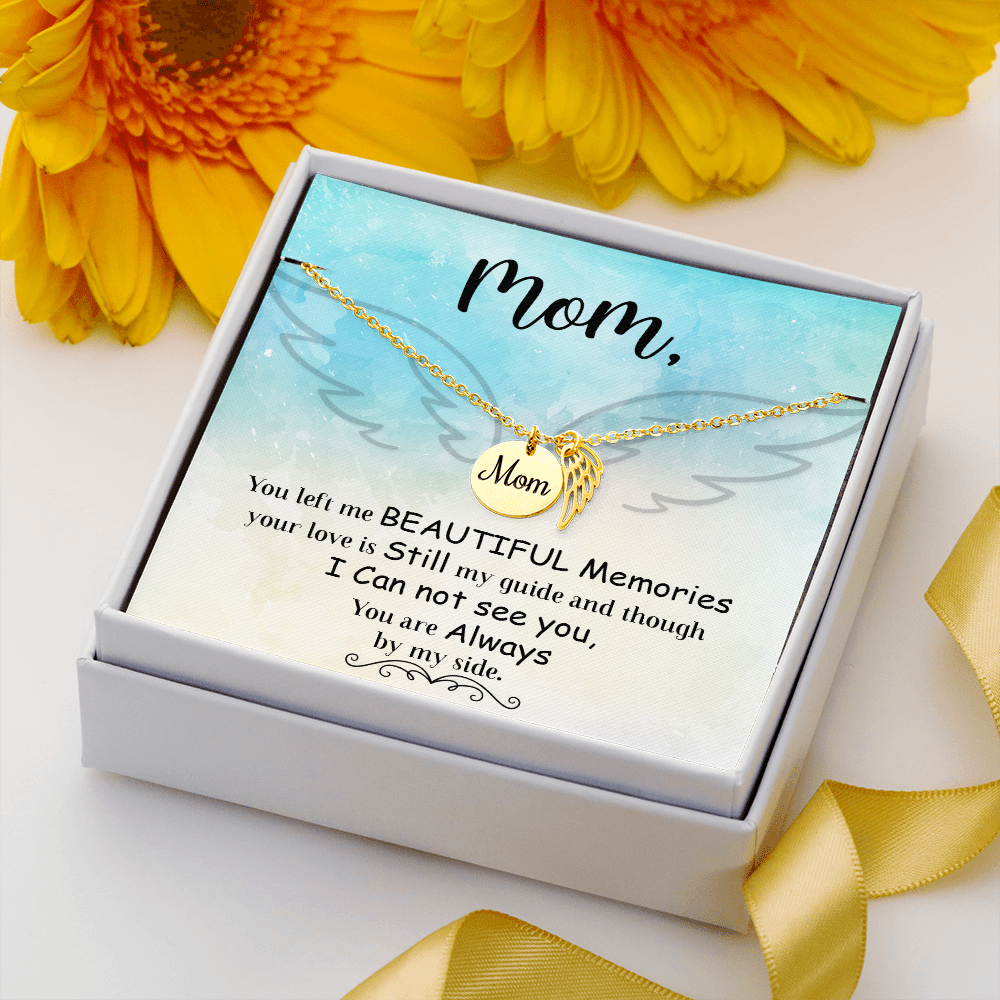 You left me - Mom Remembrance Necklace - JustFamilyThings