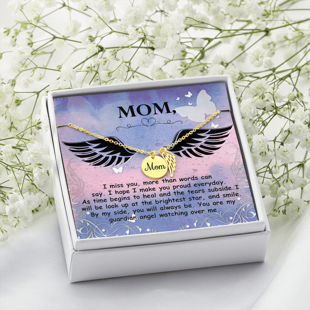 I miss you more than words can say - Mom Remembrance Necklace - JustFamilyThings