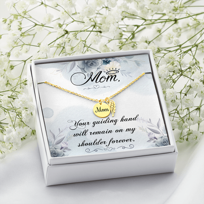Your guiding hand - Mom Remembrance Necklace - JustFamilyThings