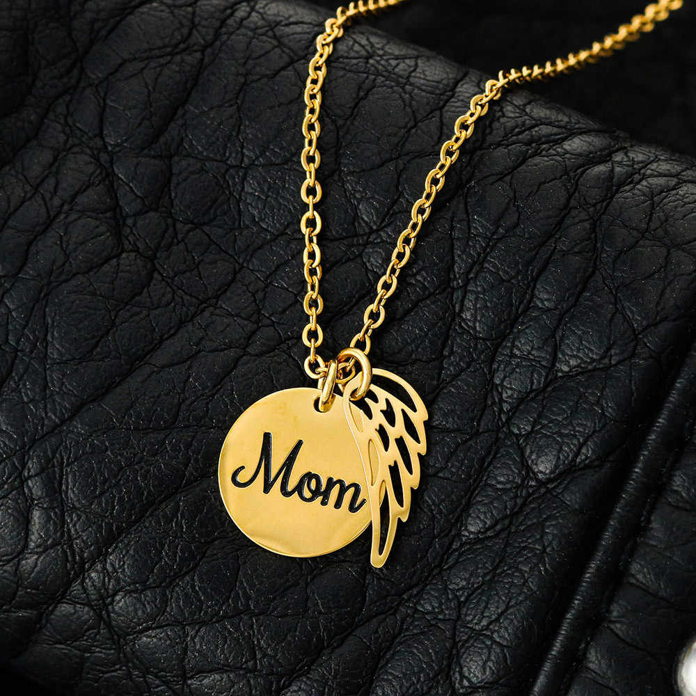 You are forever in my heart - Mom Remembrance Necklace - JustFamilyThings