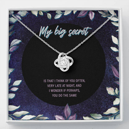 My Big Secret Love Knot Necklace - JustFamilyThings