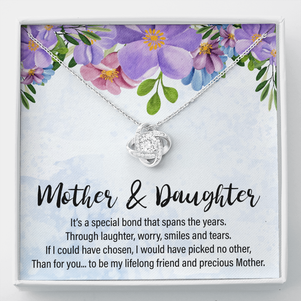 Mother and daughter discount knot necklace