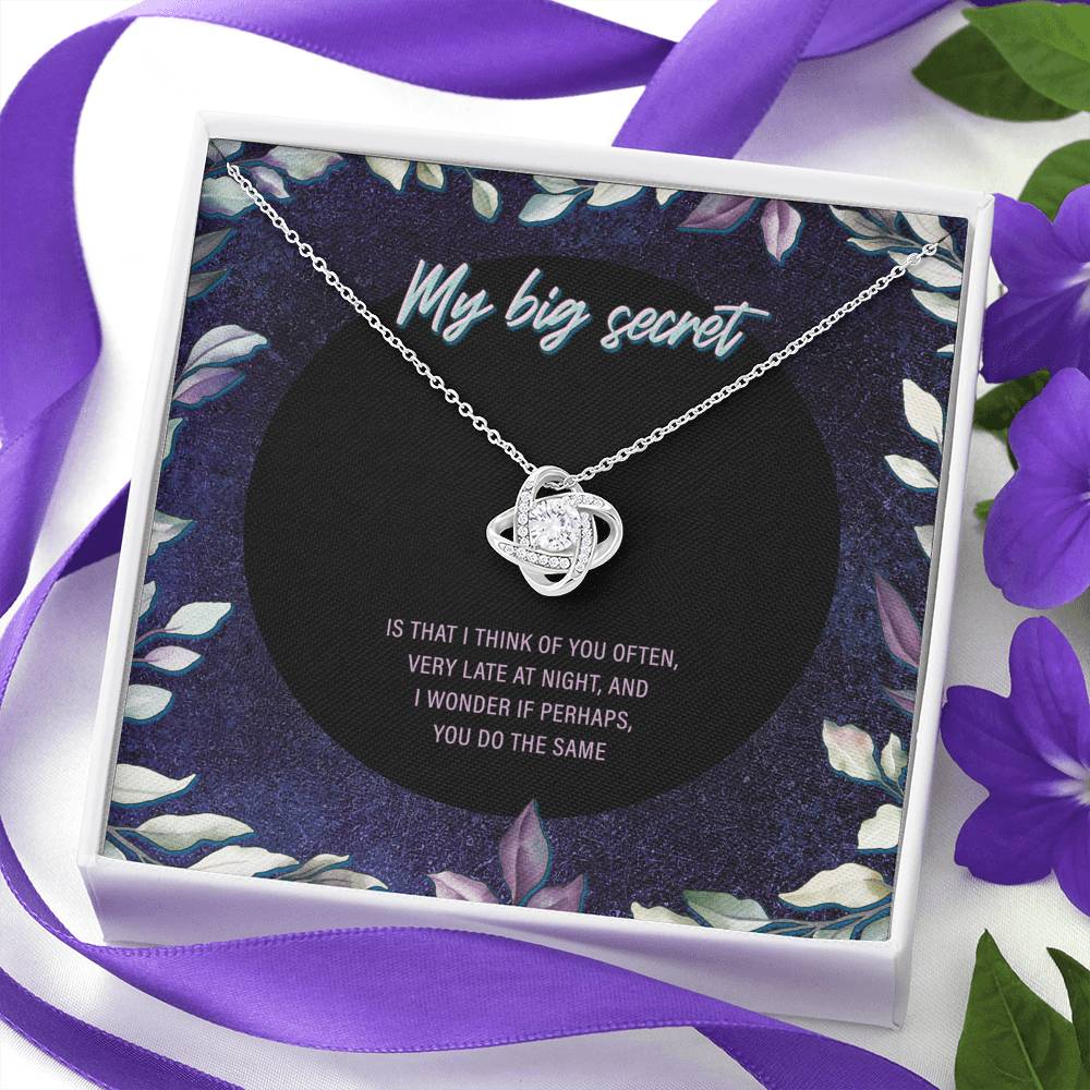 My Big Secret Love Knot Necklace - JustFamilyThings