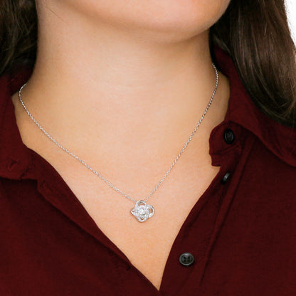 Happy anniversary - you're not just the mother of my children - Love Knot Necklace - JustFamilyThings