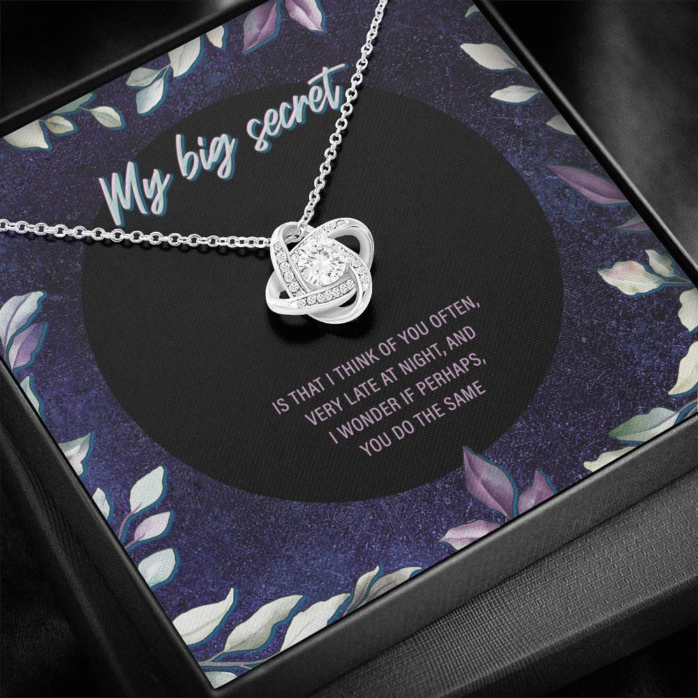 My Big Secret Love Knot Necklace - JustFamilyThings