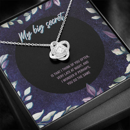 My Big Secret Love Knot Necklace - JustFamilyThings