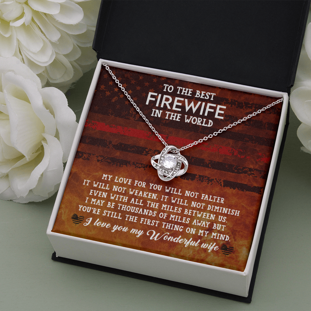 to the best Firewife - Love Knot Necklace - JustFamilyThings