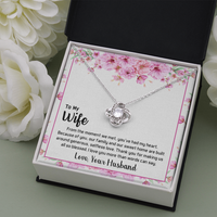 Load image into Gallery viewer, To my wife - From the moment we met - Love Knot Necklace - JustFamilyThings
