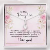Load image into Gallery viewer, to my daughter - one of the greatest joys - Alluring Beauty Necklace - JustFamilyThings
