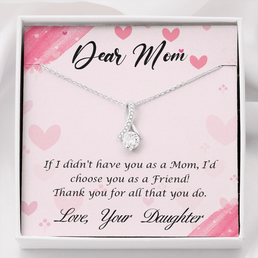 Dear Mom from daughter - Alluring Beauty Necklace - JustFamilyThings
