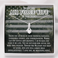 Load image into Gallery viewer, Thank you so much - to Air force wife - Alluring Beauty Necklace - JustFamilyThings
