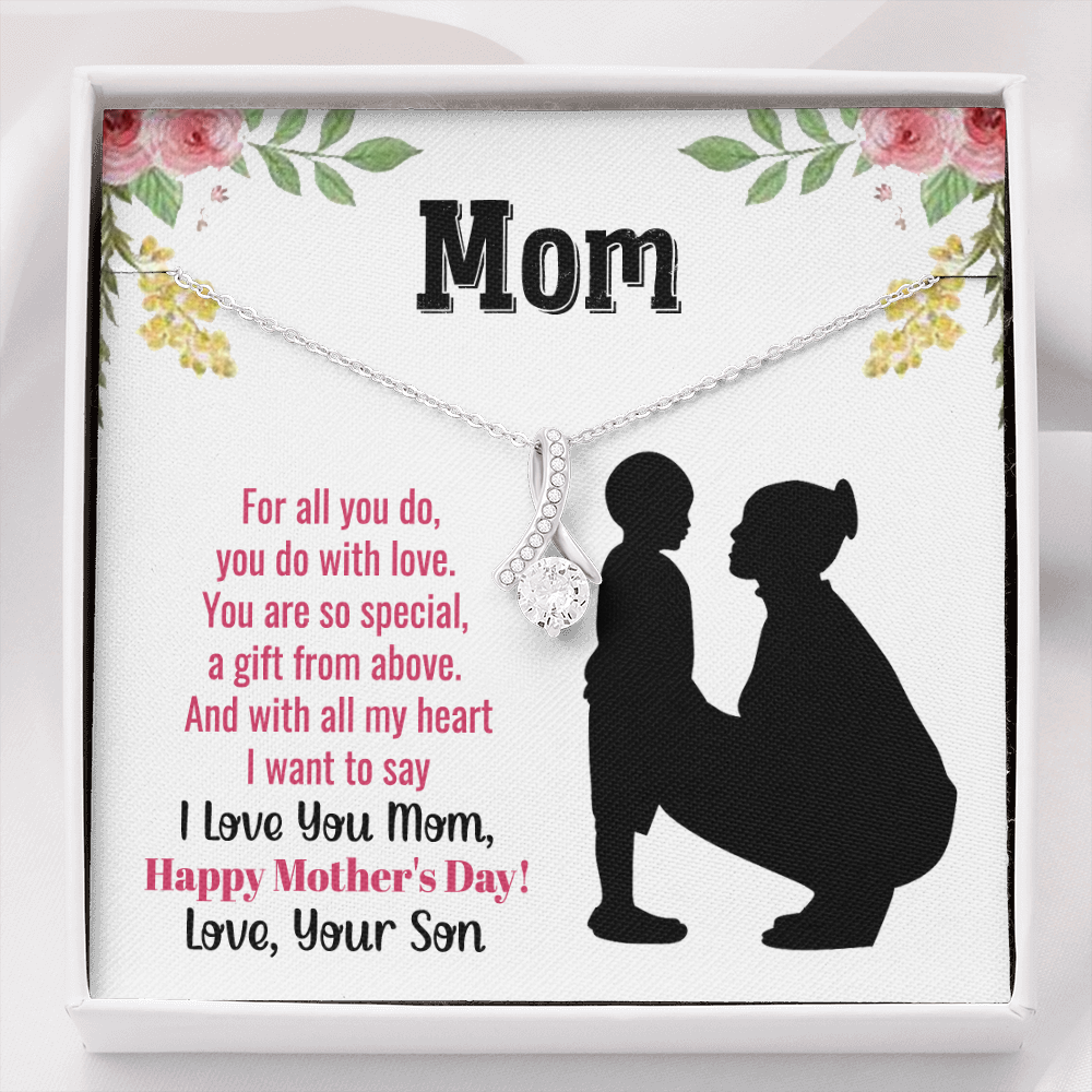 mom you are so special, to mom from son - Alluring Beauty Necklace - JustFamilyThings