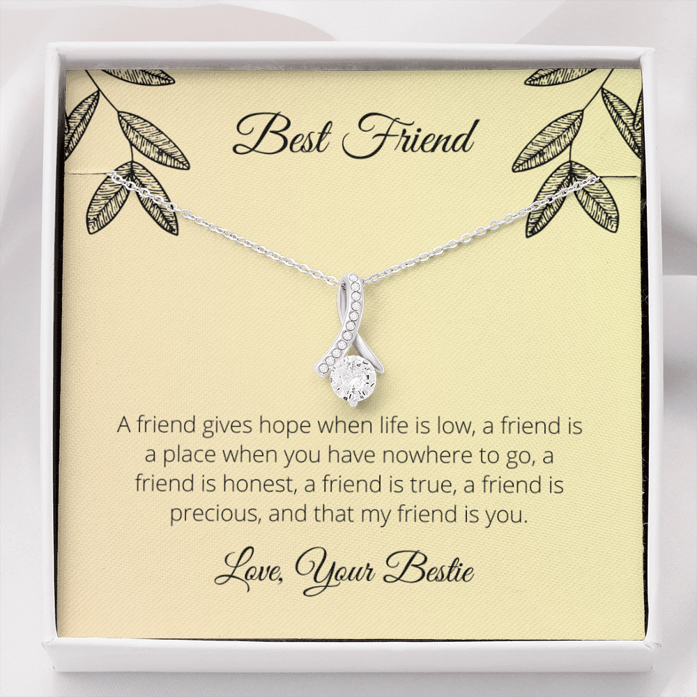 To My Best Friend - Alluring Beauty Necklace - JustFamilyThings