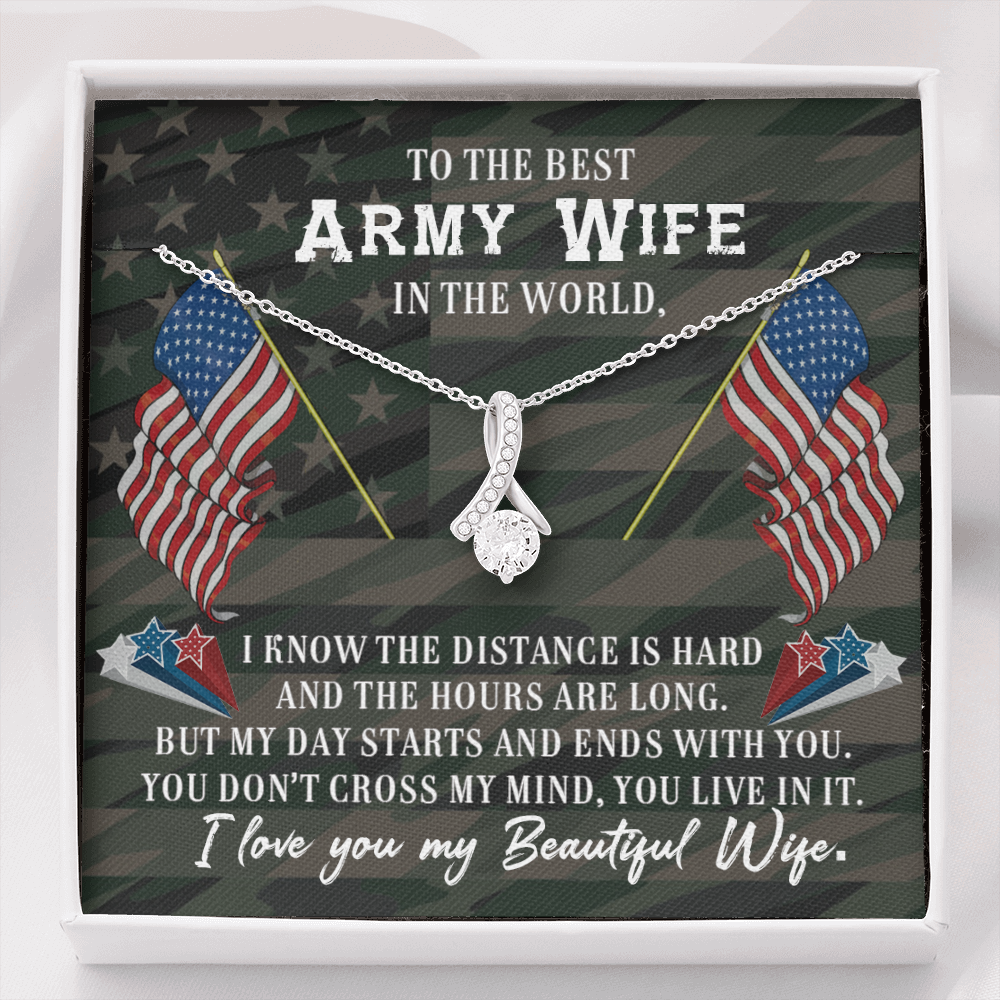 To the best army wife - Alluring Beauty Necklace - JustFamilyThings