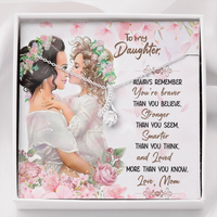 Load image into Gallery viewer, To Daughter From Mom - Alluring Beauty Necklace - JustFamilyThings
