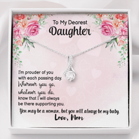 Load image into Gallery viewer, To My Dearest Daughter, from mom - Alluring Beauty Necklace - JustFamilyThings
