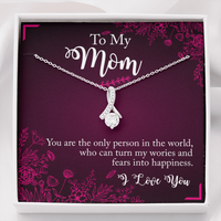 Load image into Gallery viewer, To My Mom - you are the person - Alluring Beauty Necklace - JustFamilyThings
