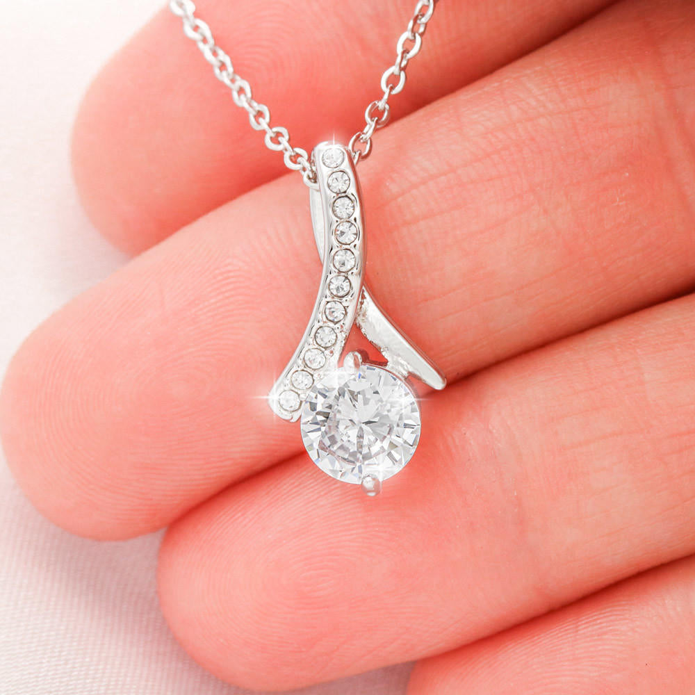 To My Granddaughter from Grandpa - Alluring Beauty Necklace - JustFamilyThings
