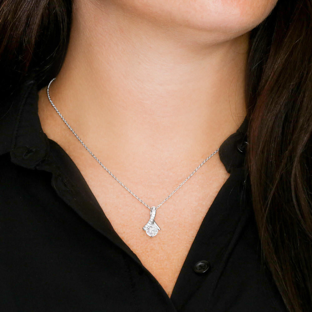 To My Granddaughter from Grandpa - Alluring Beauty Necklace - JustFamilyThings