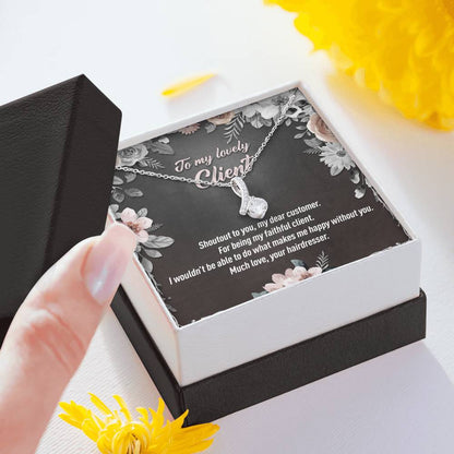 Personalized Job Title - To My Lovely Client - Gift Necklace - Alluring Beauty Necklace - JustFamilyThings