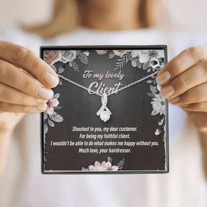 Personalized Job Title - To My Lovely Client - Gift Necklace - Alluring Beauty Necklace - JustFamilyThings