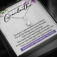 Load image into Gallery viewer, Personalized Birthday Gift for Grandmother, Gift Necklace for Grandmother from Granddaughter or Grandson, Gift from Grandchild - JustFamilyThings
