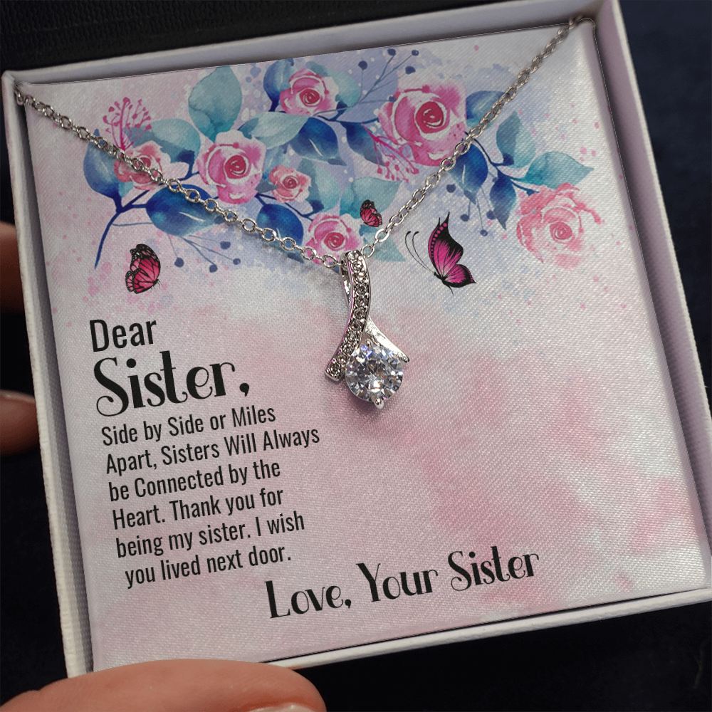 Dear Sister From Sister - Alluring Beauty Necklace - JustFamilyThings