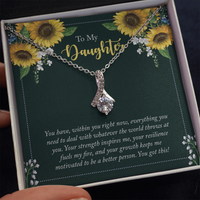 Load image into Gallery viewer, To My Daughter - you have within you right now - Alluring Beauty Necklace - JustFamilyThings
