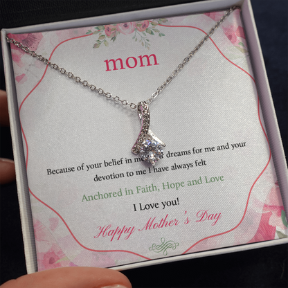 Mother's day to mom - Alluring Beauty Necklace - JustFamilyThings