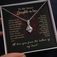 Load image into Gallery viewer, To my Daughter In Law - Alluring Beauty Necklace - JustFamilyThings
