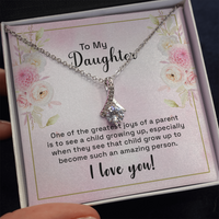 Load image into Gallery viewer, to my daughter - one of the greatest joys - Alluring Beauty Necklace - JustFamilyThings
