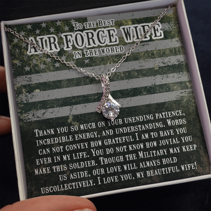 Thank you so much - to Air force wife - Alluring Beauty Necklace - JustFamilyThings