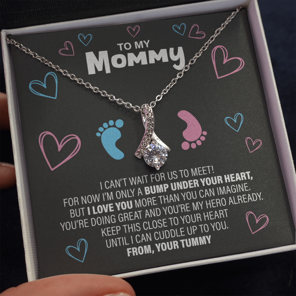 To The New Mom Baby Feet - Alluring Beauty Necklace - JustFamilyThings
